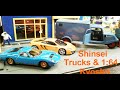 Kyosho 1:64 Miura and McLaren, plus Shinsei Kenworth trucks.