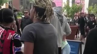 Imwoahvicky and Lil Tay fighting Bhadbhabie