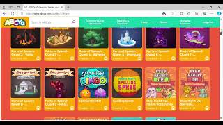 Exploring ABCya website