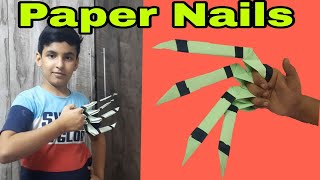 How to make a paper sorcery nail/How to make paper claws/paper nails
