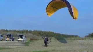 モーターパラグライダー　秋田県能代市落合浜　タンデムフライト