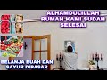 BELANJA BUAH DAN SAYUR KE PASAR, ALHAMDULILLAH RUMAH SUDAH SELESAI. KELUARGA MAKAN SAMPAI TERDIAM