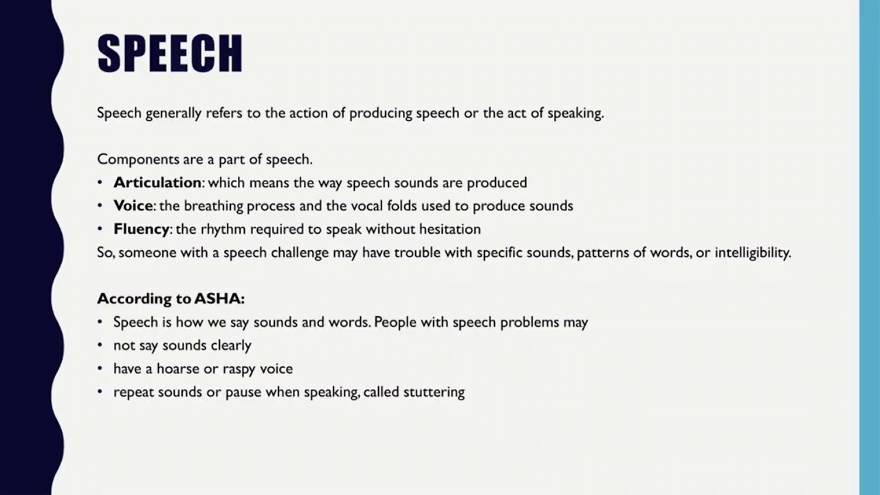 Distinction And Similarities Between Speech Language And Communication ...