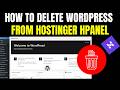🔴 How to Delete or Remove WordPress Website from Hostinger hPanel (Step-by-Step Guide)