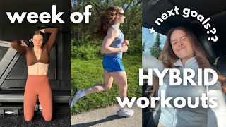 WEEK OF HYBRID TRAINING | Full Body Split to Get FASTER At Running