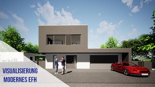 Architektur Visualisierung -  Modernes EFH