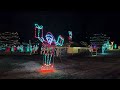 4k winter wonderland train ride light show 2024