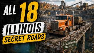 All 18 hidden roads Illinois DLC * American Truck Simulator