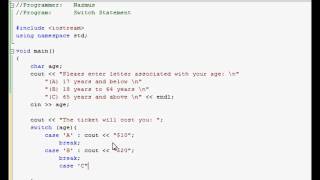 Easy Programming - Beginner C++ Tutorial - The "switch" statement (14)