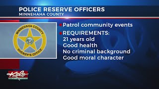 Minnehaha County Emergency Management seeking police reserve officers