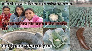 আজ বরের গাড়িতে করে গেলাম শশুরের জমিতে নানারকম টাটকা সবজি। কখনোও ভাবিনি,চাষিরা কতো পরিশ্রম করে।