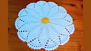 CARPETA O TAPETE Tejido a Crochet .