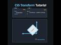 CSS Transform Property a Visual Representation  🚀