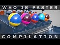 Marble Run Compilation from my WHO IS FASTER Channel ❤️ C4D4U