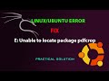 LINUX FIX: E: Unable to locate package pdfcrop