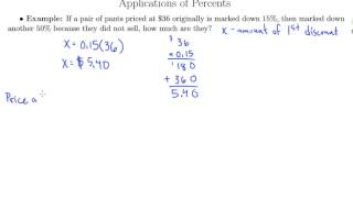 Multi-Step Percent Problems (2.3e)