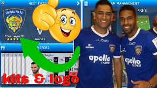 How To Create Chennaiyin FC Team Kits & Logo | Dream League Soccer 2019