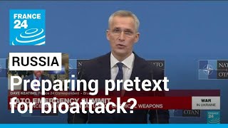 NATO says concerned Russia may be preparing pretext for chemical attack in Ukraine • FRANCE 24
