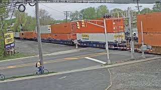 BigTrains.TV May 5 2018 17:24 sb stack CSX 7895, 5410, 19, 408 Q272