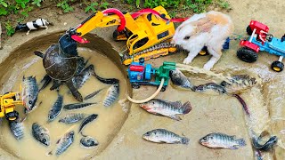 Catch fish using mini water pump | fishing exciting | diy tractor ‪@Mini Fish Creator