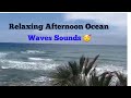 So Relaxing Lovely Afternoon Day on the Beach Calm Sea Waves Sounds | Soothing Ocean Waves Sound