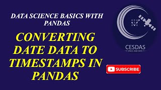 7. Converting date data to timestamps in pandas python