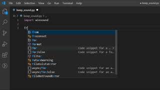 Generate Beep Sound in Python