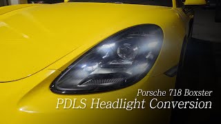 Porsche 718 Boxster Xenon Headlight to Genuine pdls plus Headlight Conversion