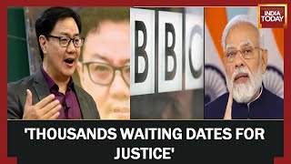 'This Is How They Waste Time Of SC': Pleas Against BBC Film Angers Law Minister Kiren Rijiju