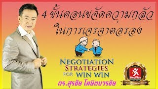 4 ขั้นตอนขจัดความกลัวในการเจรจาต่อรอง จากหลักสูตรการเจรจาต่อรอง โดย ดร.สุรชัย โฆษิตบวรชัย