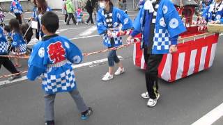 岡山県岡山市【第２７回わっしょいカーニバル西大寺２０１４】金牛・子供みこし③