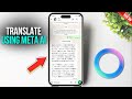 How to Translate WhatsApp Messages Using Meta AI [New Update]