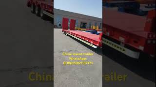 Made in China 60 tons 13m lowed semitrailer for sale in Tanzania