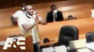 Credit Card Thief Cries Uncontrollably As Judge Sends Him to Jail | Court Cam | A&E