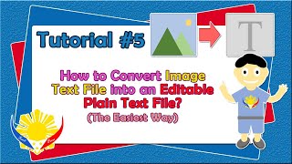 How to Convert Image Text File into an Editable Plain Text? TUT#5
