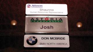 Domed Name Tags