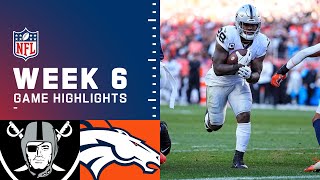 Raiders vs. Broncos Week 6 Highlights | NFL 2021