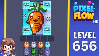 Pixel Flow Level 656 Solution Walkthrough
