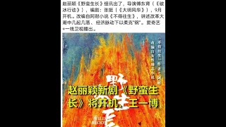 赵丽颖新剧《野蛮生长》将开机，王一博被曝二搭，与男主人设不符 |名人粉丝 Hot News