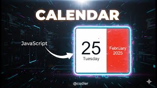 Dynamic Calendar || HTML || CSS || JavaScript || Frontend || @CodlerOfficial