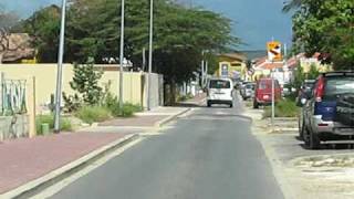 Driving throught Town Bonaire.AVI