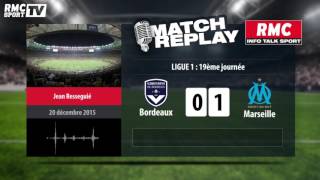 Bordeaux-OM (1-1): Le Goal Replay avec le son RMC Sport