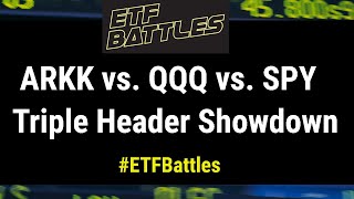 ETF Battles: ARKK vs. QQQ vs. SPY - Triple Header Showdown!