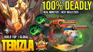 TERIZLA BEST BUILD 2025 | BUILD TOP 1 GLOBAL TERIZLA GAMEPLAY | MOBILE LEGENDS✓