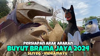 REVIEW ‼️ Persiapan arak arakan buyut brama jaya 2024 Sliyeg - Indramayu