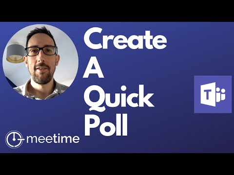 How To Use A Forms Poll In Chat - Microsoft Teams Tutorial 2020