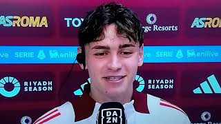 Niccolò Pisilli Intervista Post Roma-Monza 4-0 \