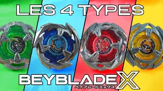 LES 4 TYPES DE BEYBLADE X !