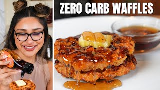 ZERO CARB WAFFLES - Made with ONLY 3 INGREDIENTS!
