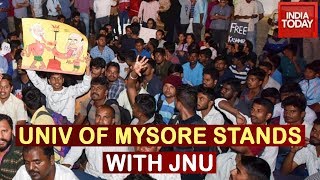 'Azadi' Chants Echo Inside University Of Mysore Campus Over JNU Brutality